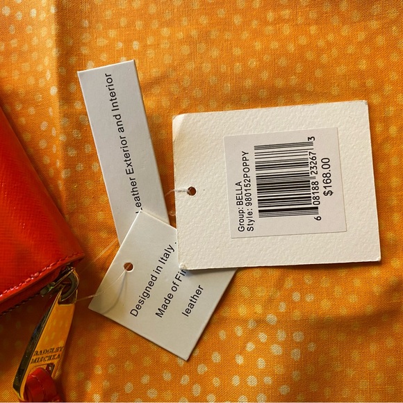 Badgley Mischka Poppy Colored zippy Wallet - Picture 5 of 8